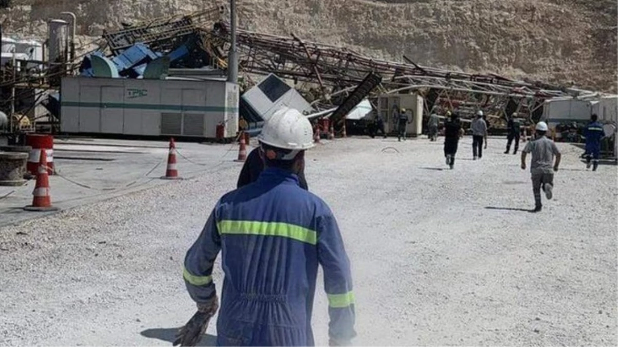 Gabar Dağı’nda petrol arama sahasında sondaj kulesi devrildi! Enkaz altında işçiler var